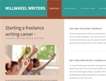 Tablet Screenshot of millwheelwriters.com